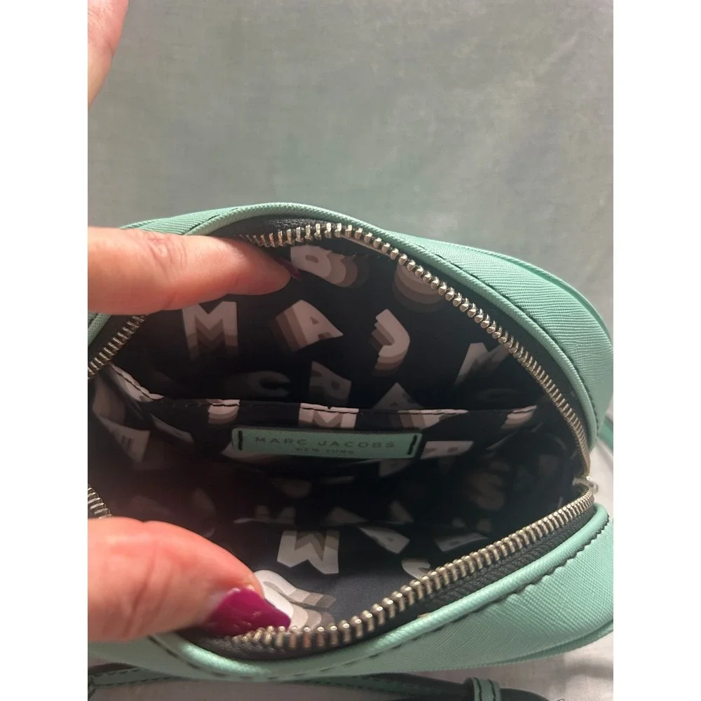 Marc Jacobs Playback Layers‎ Mint Green Logo Crossbody Bag #419